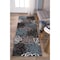 World Rug Gallery Contemporary Modern Floral Flowers 2'x10' Gray 108D.GRAY2X10 - alternate 1